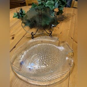 Set of Arcoroc Vintage Fish Serving Platters-France